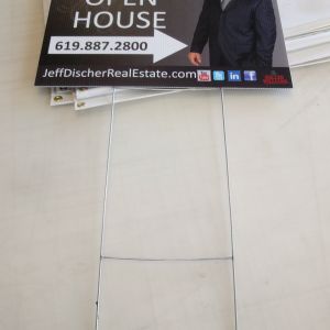 Coroplast Sign with H Stake