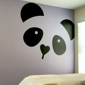 Plotted Vinyl on Bedroom Wall