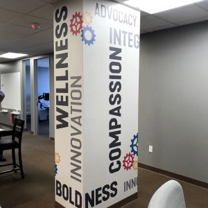 Printed Plotted Vinyl on Column 2