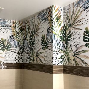 Printed WallPaper in Bathroom 2