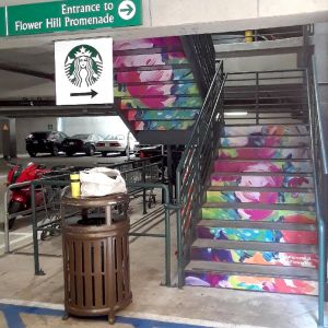 Stair Graphics Parking Garage