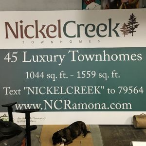 Wooden Signboard Sign